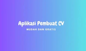 Aplikasi Pembuat CV