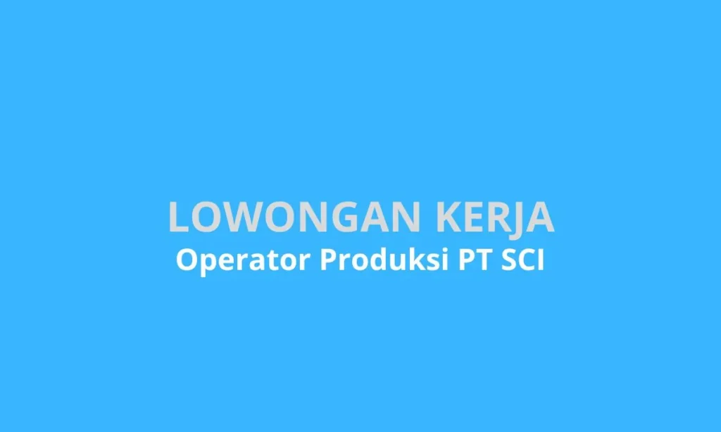 Operator Produksi